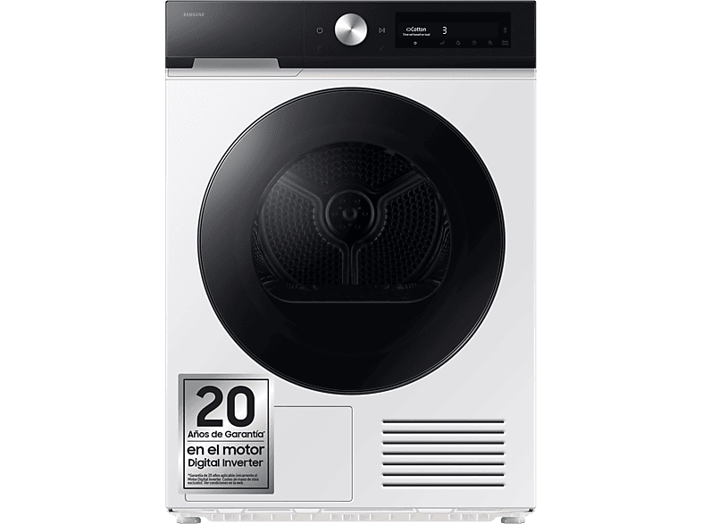 Samsung DV90BB7445GES3 9 Kg 18 programas QuickDrive™ Inteligencia Artificial y SmartThings Blanco