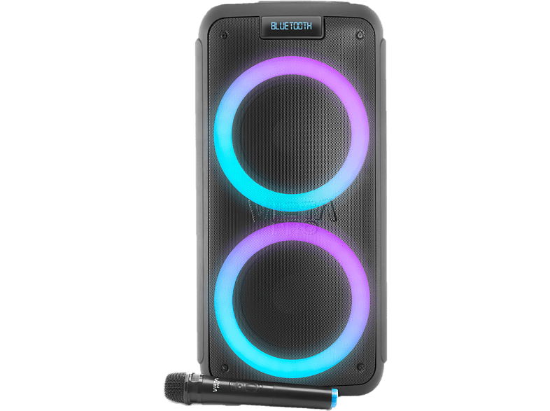 Vieta Pro Party 20 500 W Bluetooth Micrófono inalámbrico 9 hs de autonomía Negro