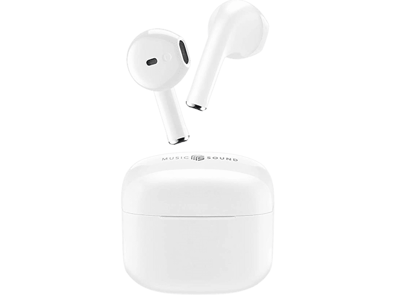 Music Sound BTMSTWSSWAGW De cápsula Bluetooth  Autonomía de hasta 20 h Blanco