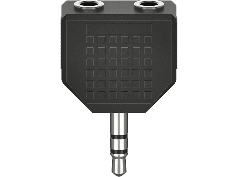 Hama 00205191 De conector Jack 3.5 mm a 2 enchufes Jack 3.5 mm Negro