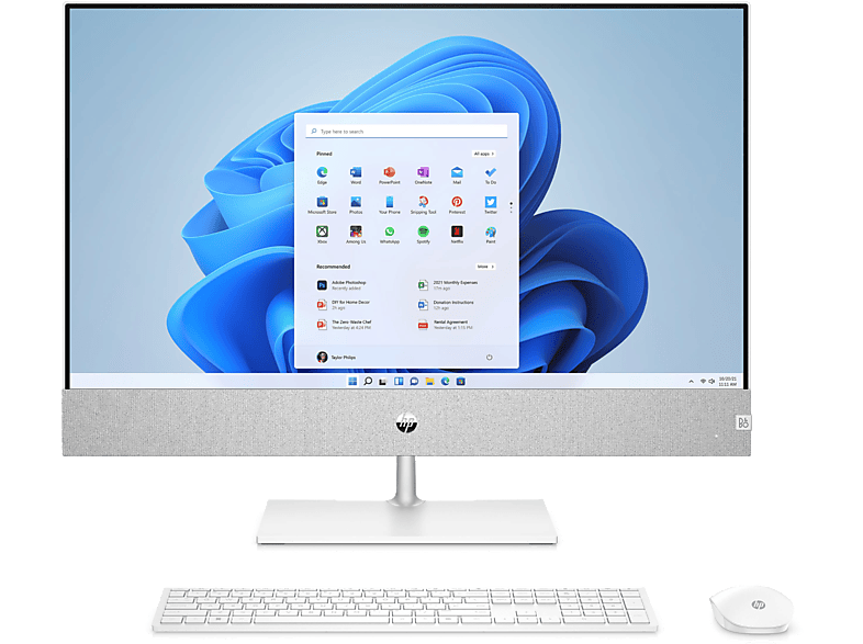 HP Pavilion 27-ca2009ns 23.8 Full HD Intel® Core™ i7-13700T 16GB RAM 1TB SSD GTX 1650 W11 H Blanco