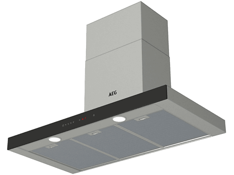 AEG DBE5960HB 3 velocidades 720 m³/h Hob2Hood Función Brisa 90 cm Inox antihuellas