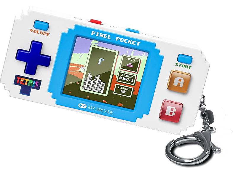 My Arcade Pixel Pocket Tetris Mini Portable 10 juegos Llavero portátil