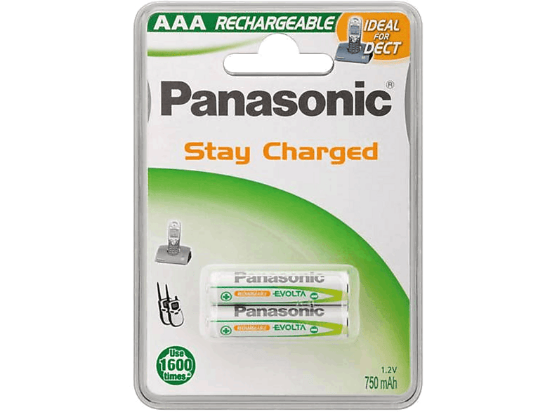 Panasonic AAA Recargables 750 mAh 1.2V