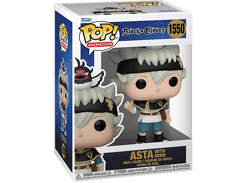 Funko Black Clover: Asta con Nero Vinilo 10 cm