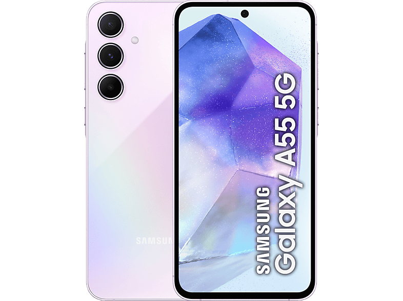 Samsung Galaxy A55 5G Light Violet 256GB 8GB RAM 6.6 FHD+ Super AMOLED Exynos 1480 Octa-Core 5000 mAh Android