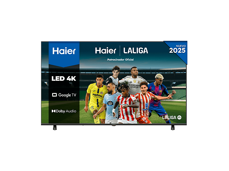Haier H50K85FUX K85F Series  Smart TV (Google TV) HDR 4K Direct LED Dolby Audio Sin marcos Negro