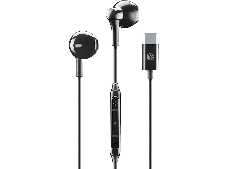 Music Sound Cápsula Micrófono integrado Control Remoto Integrado USB‑C Negro