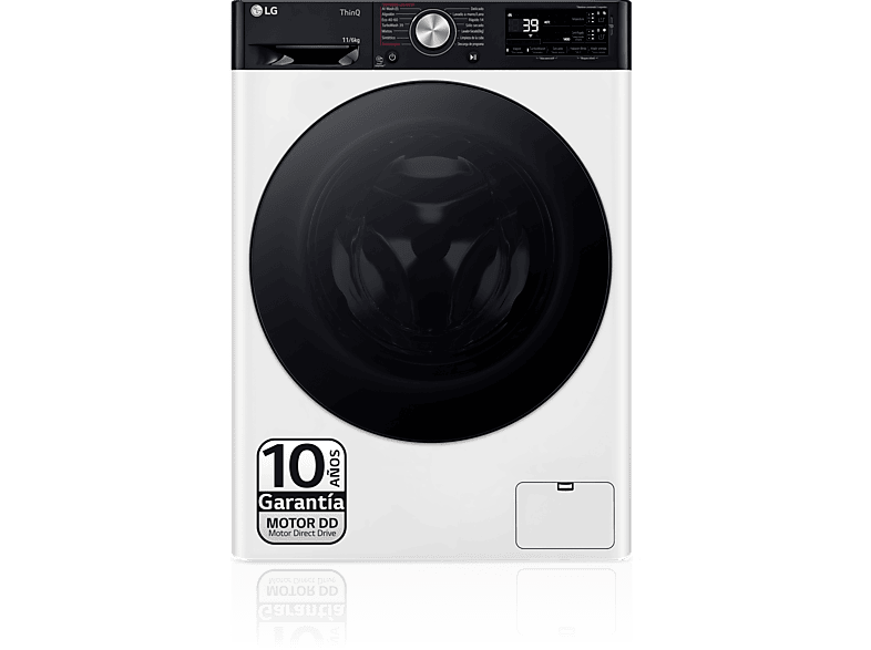 LG F4DR7511AGW 11 kg / 6 kg 1400 rpm 14 programas AI Direct Drive™ Autodosificación TurboWash™360 Blanco