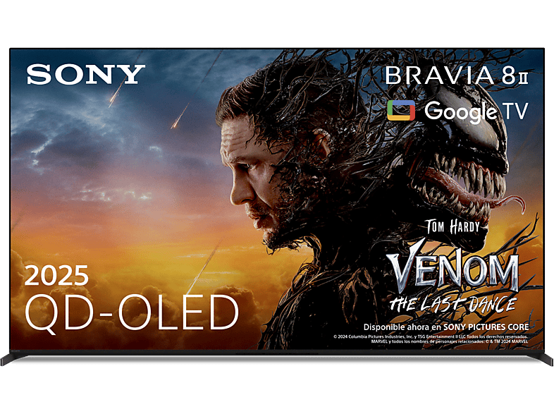Sony Bravia 8 II Procesador XR con IA Smart TV (Google TV) IMAX Dolby Atmos/Vision Chromecast Airplay PS5 120Hz Eco 65XR8M2