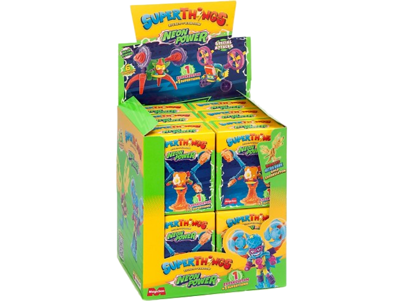 Magicbox Superthings Neon Power Serie 3 cm Multicolor