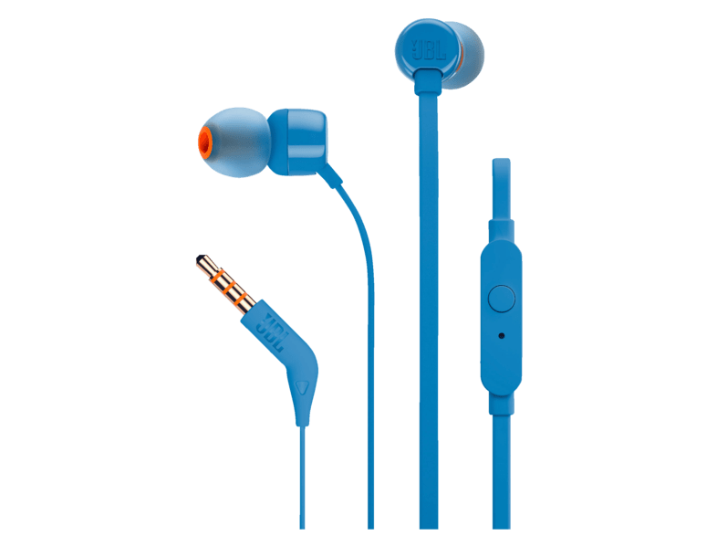 JBL T110 Pure Bass Dentro de oído Azul