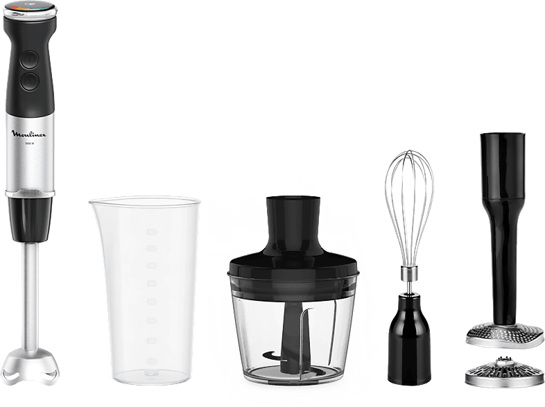 Moulinex QuickChef+ DD674810 4 en 1 1000 W Tecnología Powelix 20 Velocidades Modo Silencioso Acces. Incluidos Acero Inox.
