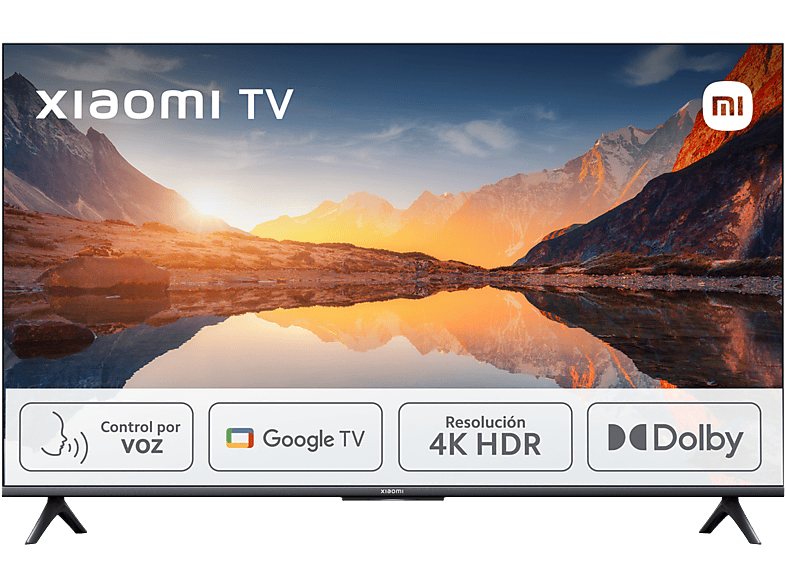 Xiaomi A 2025 50 HDR 4K Smart TV (Google TV) Dolby Audio DTS Virtual:X Control por voz Black