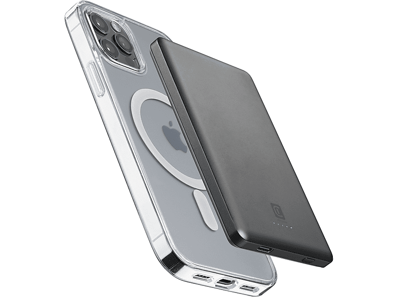 CellularLine Mag Lite5000 Universal 5000 mAh 2 entradas USB-C Gris