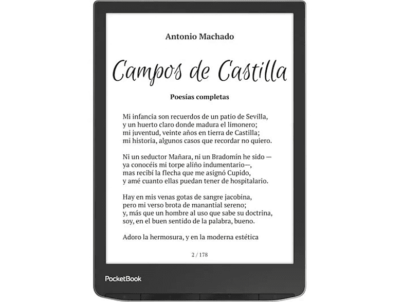 Pocketbook Inkpad 4 7.8  E-Ink Carta™ 1200 32 GB Audiolibro SMARTlight Wifi IPX8 Bluetooth® Negro