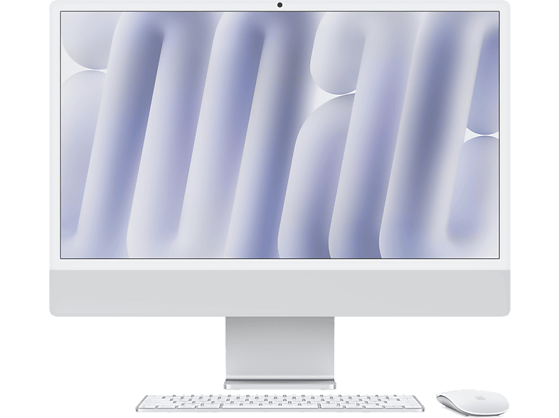 Apple iMac (2024) 24 Retina 4.5K Chip M4 CPU de 8 núcleos GPU de 8 núcleos 16GB de RAM 256 GB de SSD Plata