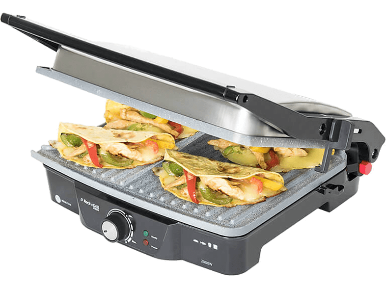 Cecotec RocknGrill 2000W Antiadherente Apertura 180º Regulador temperatura Placa