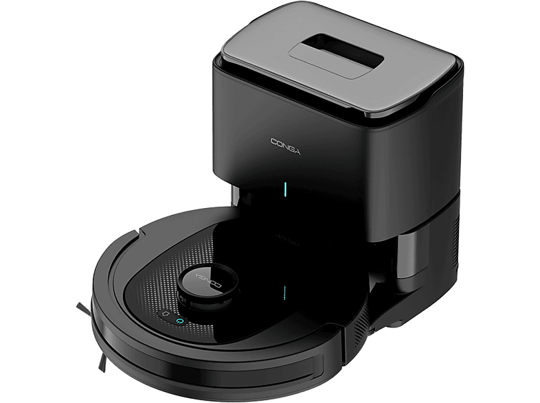 Cecotec Conga 7490 Ultimate Home X-Treme 4 en 1 2600 Pa Navegación laser 120 minutos Base de autovaciado App Wi-Fi Black