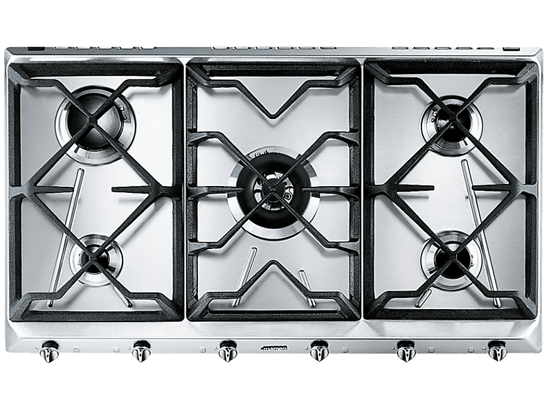 Smeg SRV596GH5 Gas Natural 6 quemadores Inox