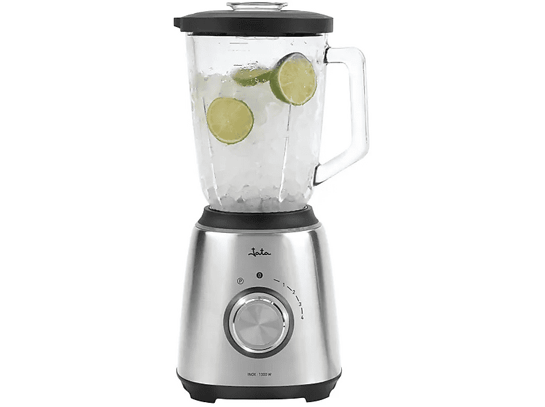 Jata JEBT1243 1300 W 1.5l Motor AC 6 Chuchillas 4 Velocidades + Pulse Pica-hielo Plata