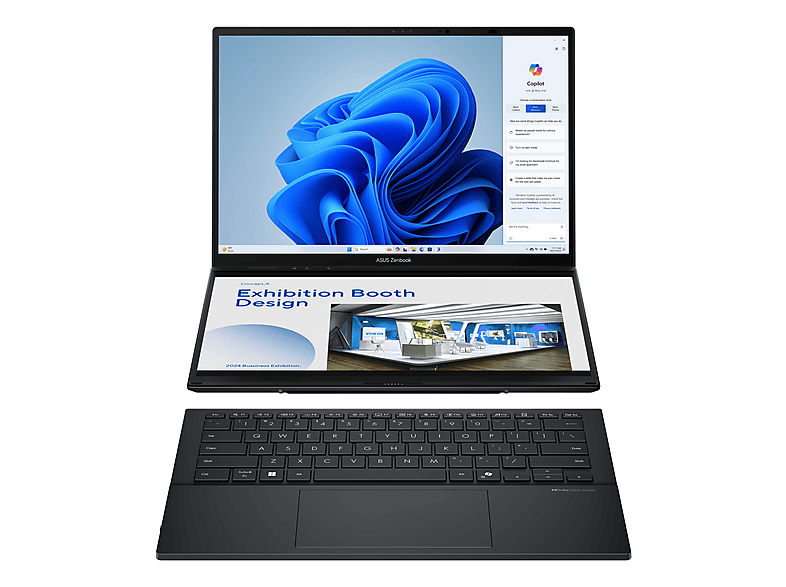 ASUS Zenbook Duo OLED UX8406CA-QL335W 14  WUXGA Intel® Core™ Ultra 7 255H 32GB RAM 1TB SSD UHD Graphics W11H Sin cargador