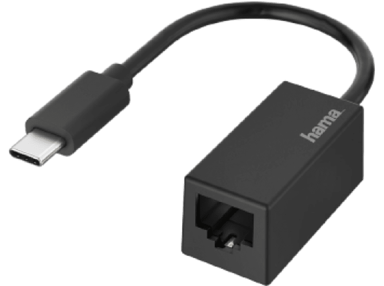 Hama 00200322 USB - C 3.1 Para Gigabit Ethernet Plug & Play Negro