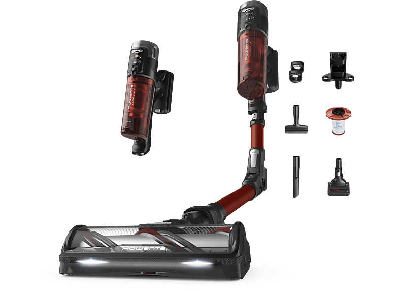 Rowenta RH9A73 X - Force Flex 13.60 Animal Care 150 W 0.65 L 60 min Sin cables Multisuperficie Especial mascotas Rojo