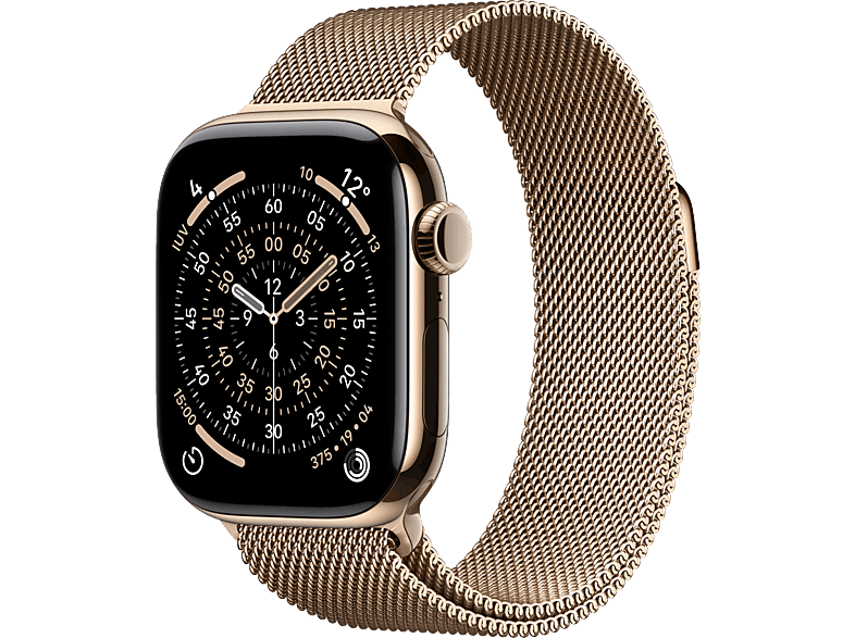 Apple Watch Series 11 (2025) GPS+CEL 42 mm Caja de titanio Oro Correa Milanese Loop Oro Calidad del sueño 24h Autonomía