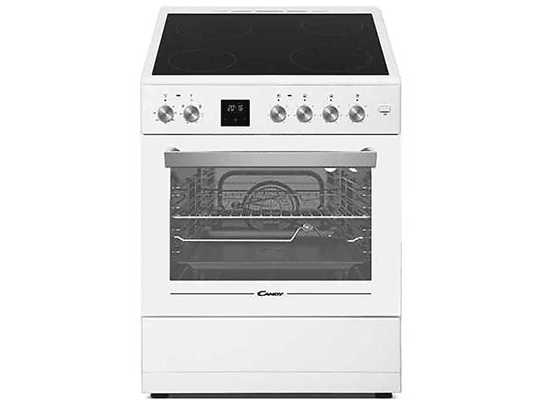 Candy CVE660MW/E 4 zonas 60 cm ancho Encimera vitrocerámica Horno eléctrico 60 l Blanco