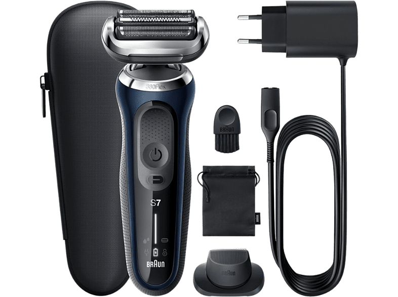 Braun Series Series 7 71-B1200S 3 Cuchillas EasyClick Ajuste de 360° Flex Wet & Dry Accesorio para corte de pelo Azul