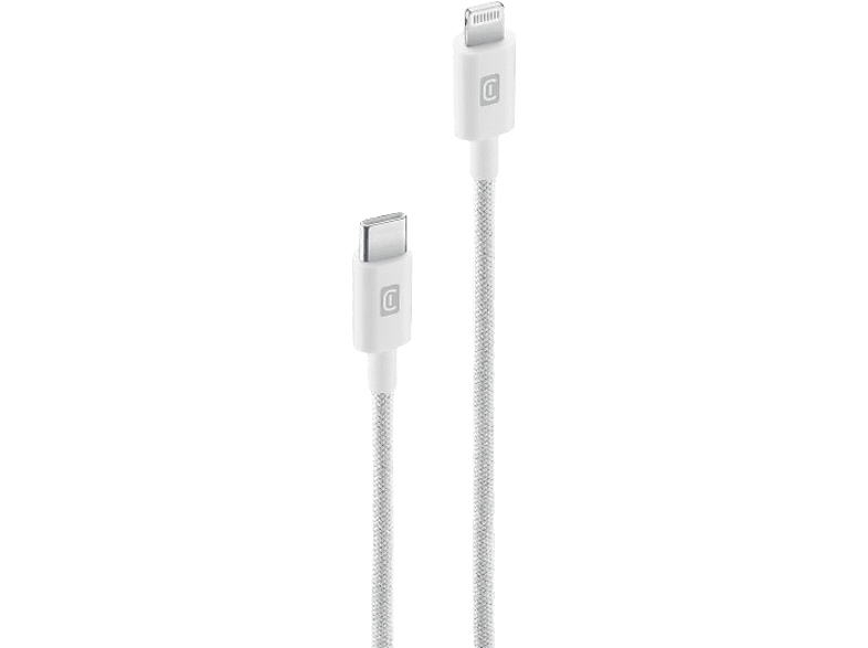 CellularLine 1.5 m USB C a Lightning Apple Blanco