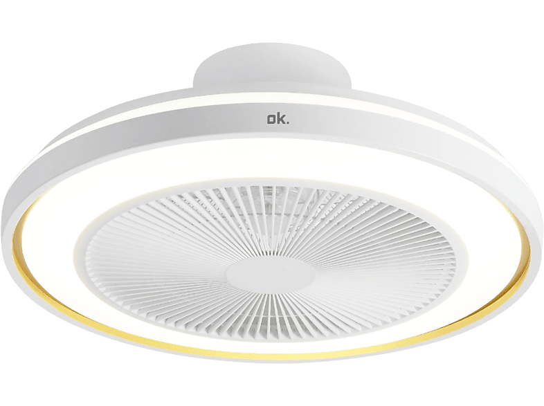 OK OCF 49524 ES 25 W 6 velocidades Blanco