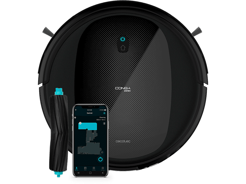 Cecotec Conga 2290 Vital 2100 Pa 0.57 l 160 minutos 64 dB 4 en 1 Mapa Virtual Negro