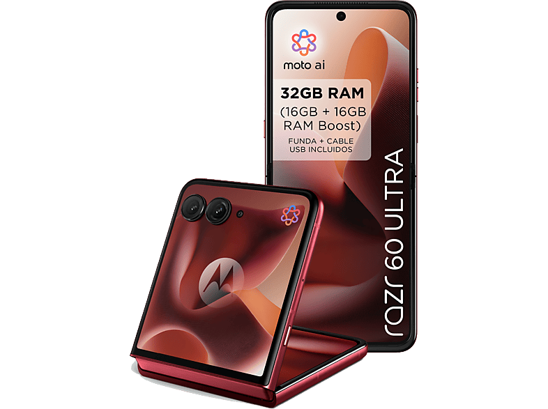 motorola razr 60 ultra Rio Red 512 GB 16 GB RAM 7 AMOLED Snapdragon® 8 Elite Mobile Platform 4700 mAh