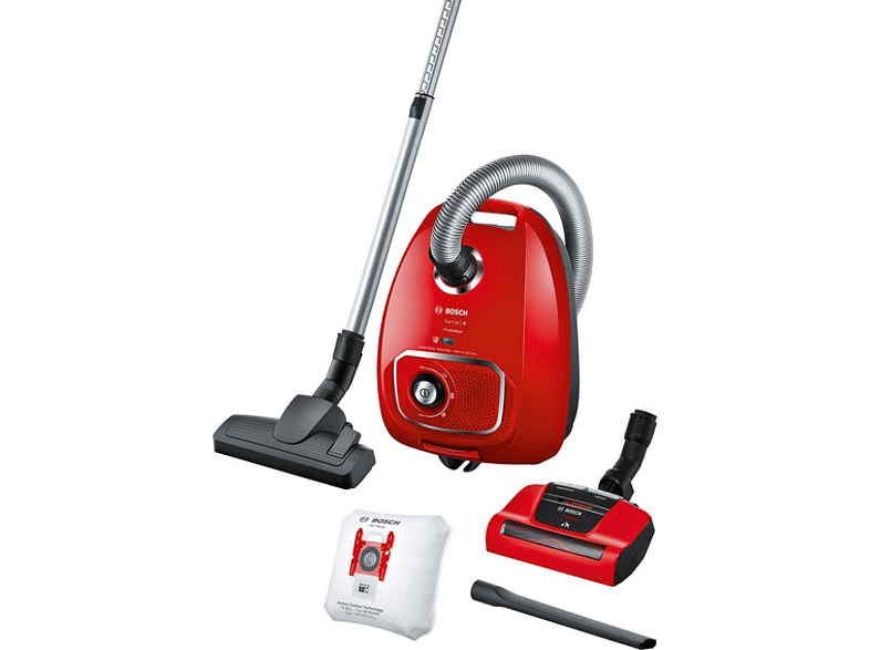 Bosch BGBS4PET1 600 W 4 l AirTurbo Plus Rojo