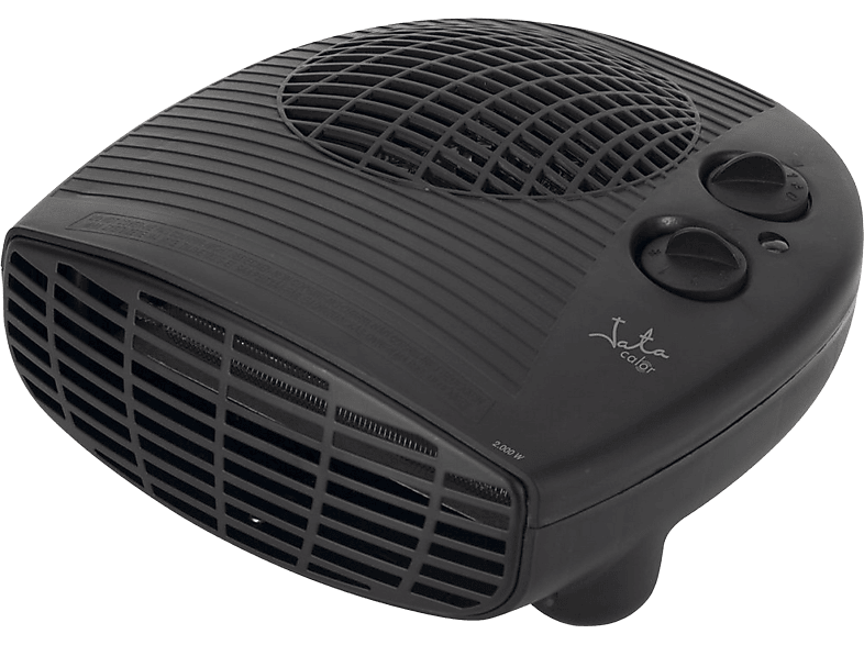 Jata TV63 2000 W 2 potencias Ventilación Termostato Indicador luminoso Negro