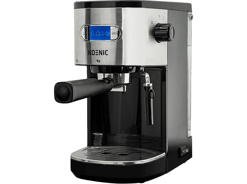 Koenic KEM 2320 M 20 bar 1450W 2 tazas 1.2 l Inox/Negro
