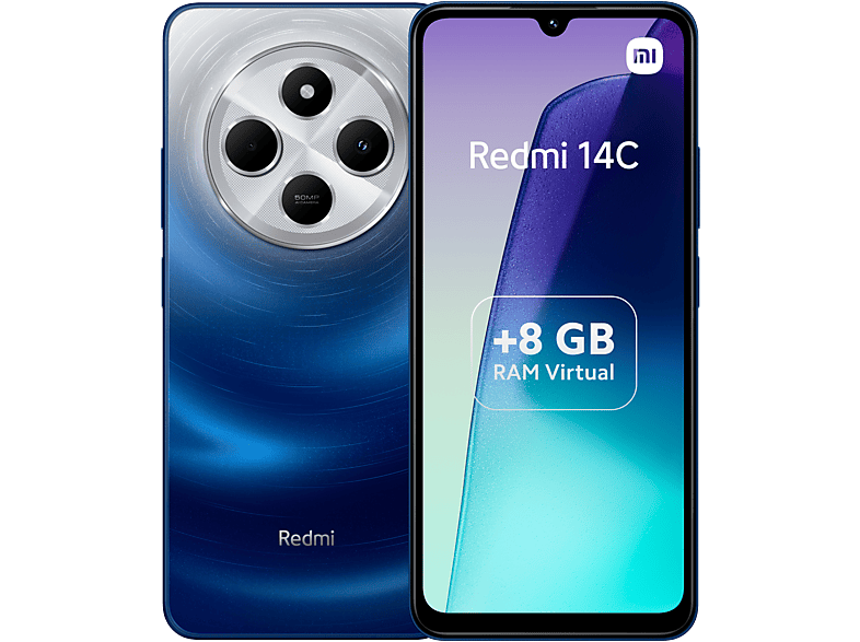Xiaomi Redmi 14C Azul 256GB 8GB RAM 6.88 HD+ MediaTek Helio G81 Ultra 5160mAh Android