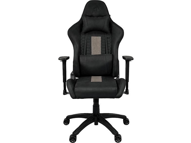 Corsair TC100 Relaxed Transpirable Reposabrazos 2D Inclinación 160° Negro y gris
