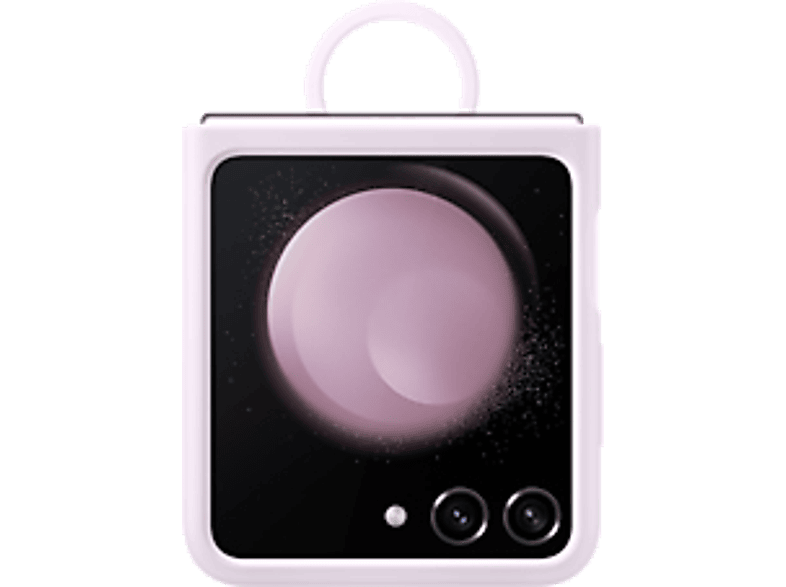 Samsung Para Samsung Galaxy Z Flip5 Silicona Con anillo Plegable Lavanda