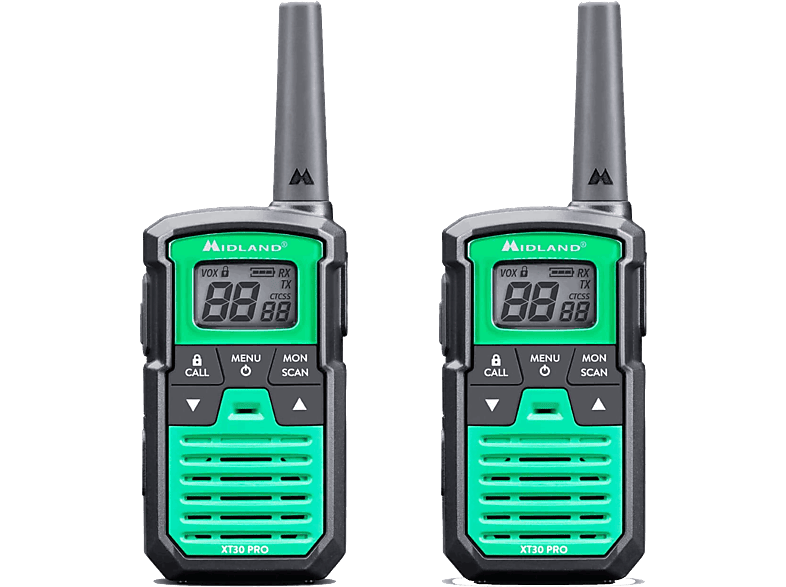 Midland XT30 Pro Carga Rápida 16 canales USB Alcance de 6 km Verde