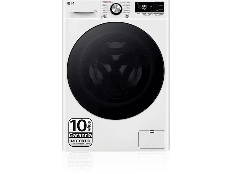 LG F4WR7009AGW Serie 700 9 kg 1400 rpm 14 programas AI Direct Drive™ TurboWash 360º Blanco