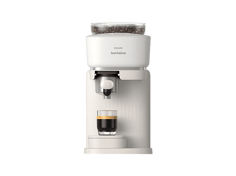 Philips Baristina BAR300/00 Molinillo cerámico 16 bares Café en grano 4 programas 1550 W 1,2L 30s IA 72 dB 3 años Blanco
