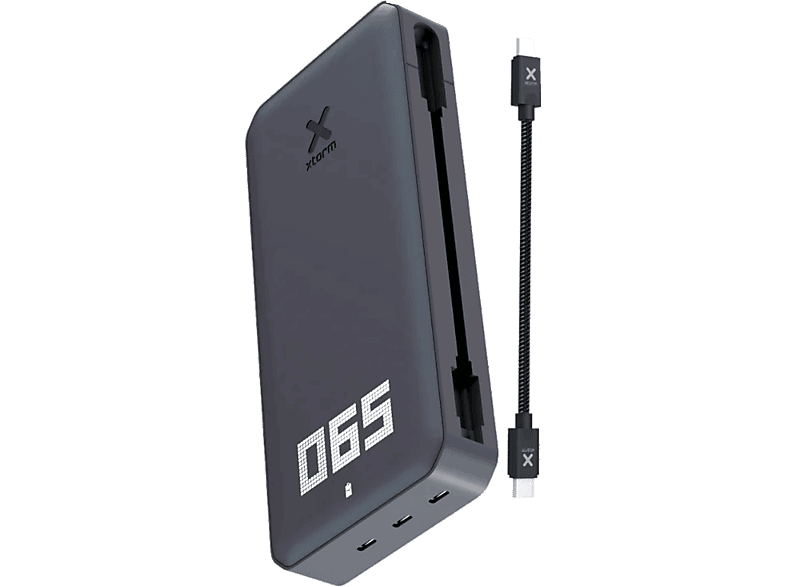 XTORM XB4 Titan 90W 24.000 mAh 3 puertos Indicador de batería LED Compatible portátiles Negro