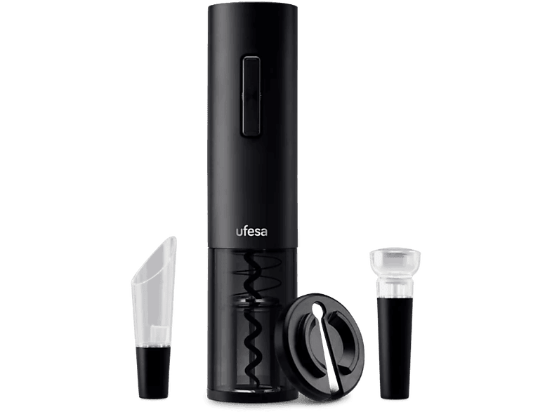 Ufesa EasyOpen Eléctrico Decantador Antigoteo Luz LED Negro