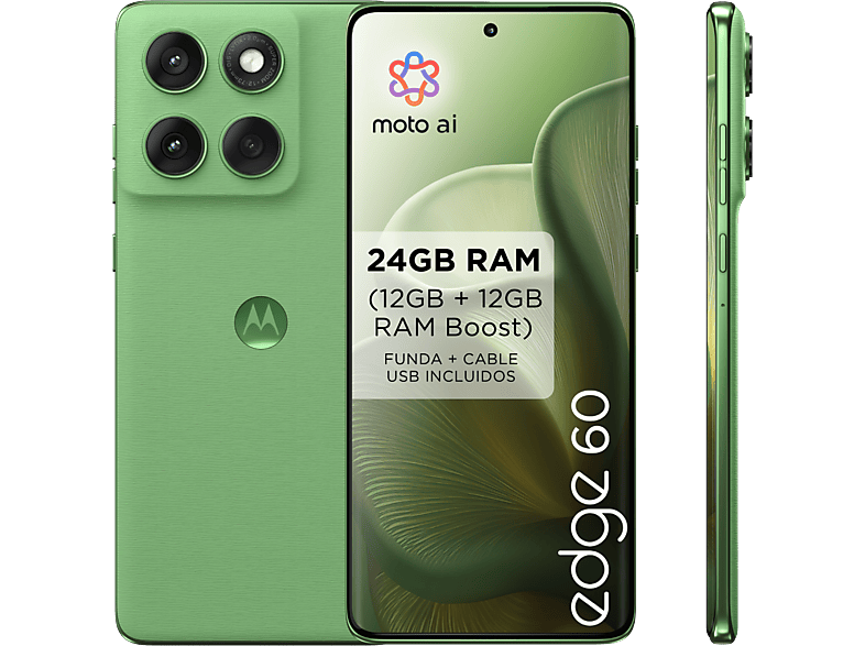 motorola edge 60 Shamrock 512 GB 12 GB RAM 6.67 pOLED MediaTek Dimensity 7300 5200 mAh