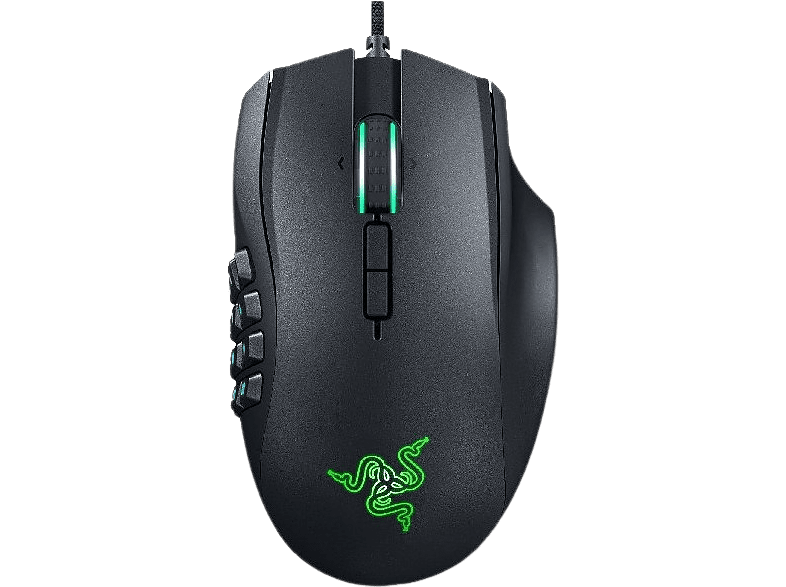 Razer Naga Trinity 16000DPI USB Óptico 19 botones personalizables Negro y verde