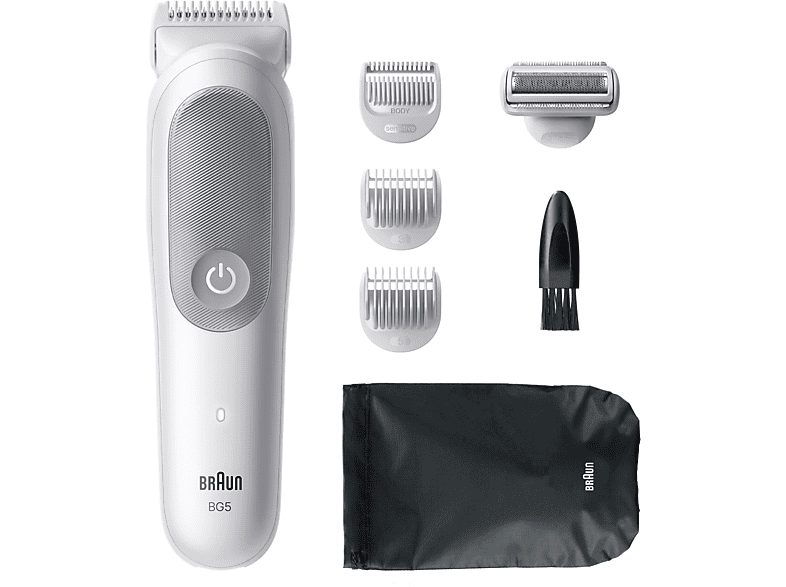 Braun BodyGroomer Series 5 BG5550 +4 accesorios de rasurado Afeita Y Recorta Wet&Dry Gris