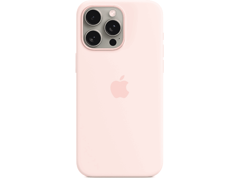 APPLE Funda de silicona con MagSafe para iPhone 15 Pro Rosa claro